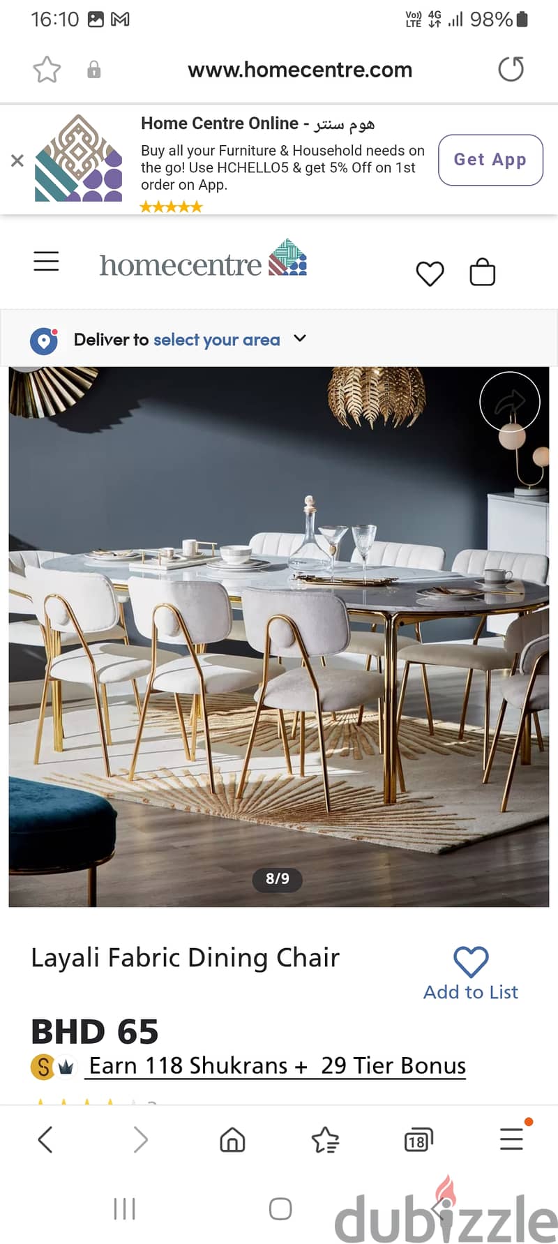 New dining chairs from homecenter 1