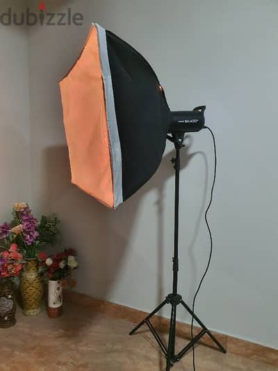 Godox SK400 II + Soft box+Bag+Extra lamps