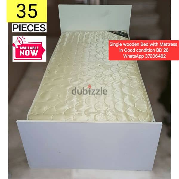 Wooden bed 120×200 and other items for sale with Delivery 1