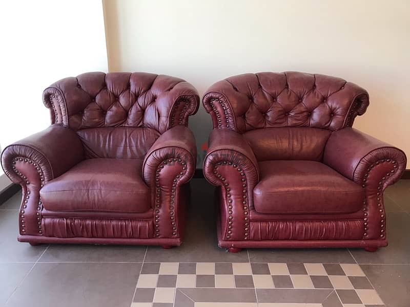 Leather 3+1+1 Sofa Set 2