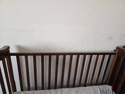 baby bed with mattress