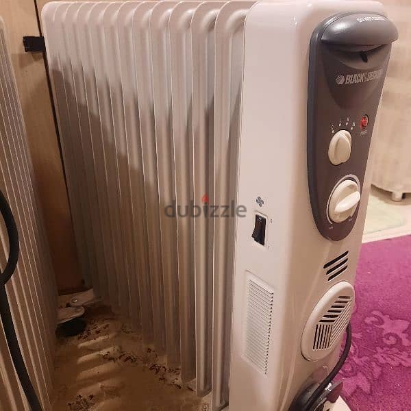 Black & Decker oil-filled radiator heater. 2000W, 2500W, 2800W 12