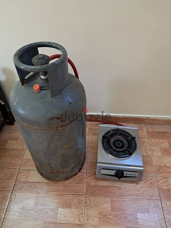 Nader Gas Cylinder + automatic regulator + single stove 0