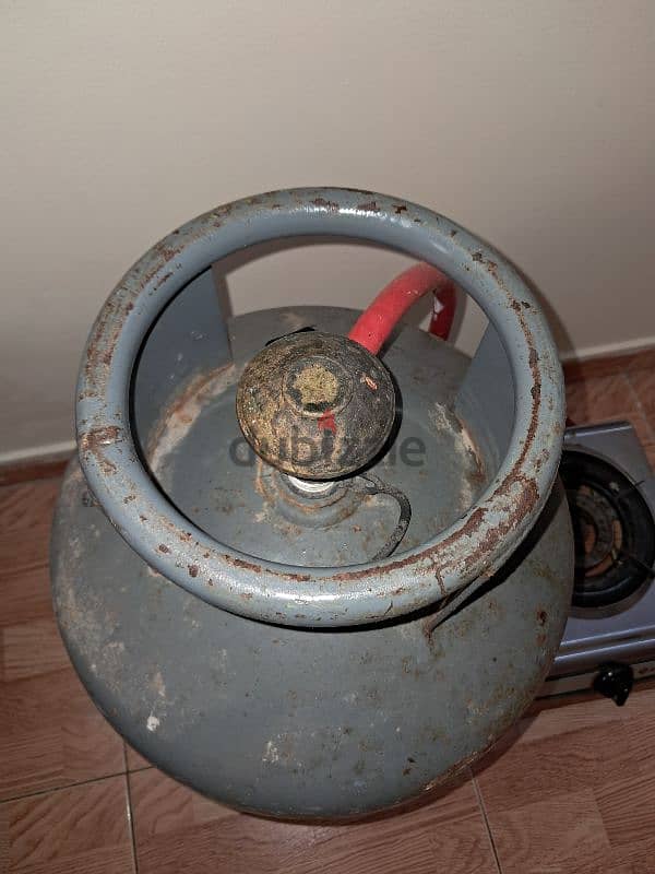 Nader Gas Cylinder + automatic regulator + single stove 1