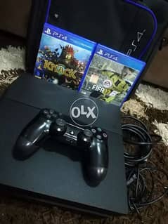 For sale PlayStation 4 with two Games and one gear and bag. . clean and 0