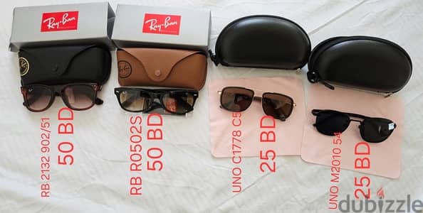 Men’s Sunglasses 100% Original (Selling My Collection)