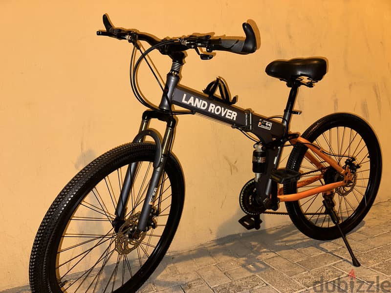 For sale New foldable bike 26size everything is working full condition 2