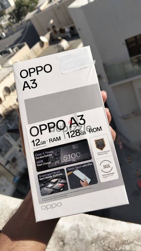 Oppo A3 6+6ram  128gb rom 4