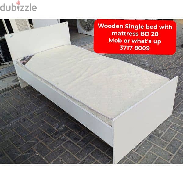 varity of bed with mattress and other household items for sale 1