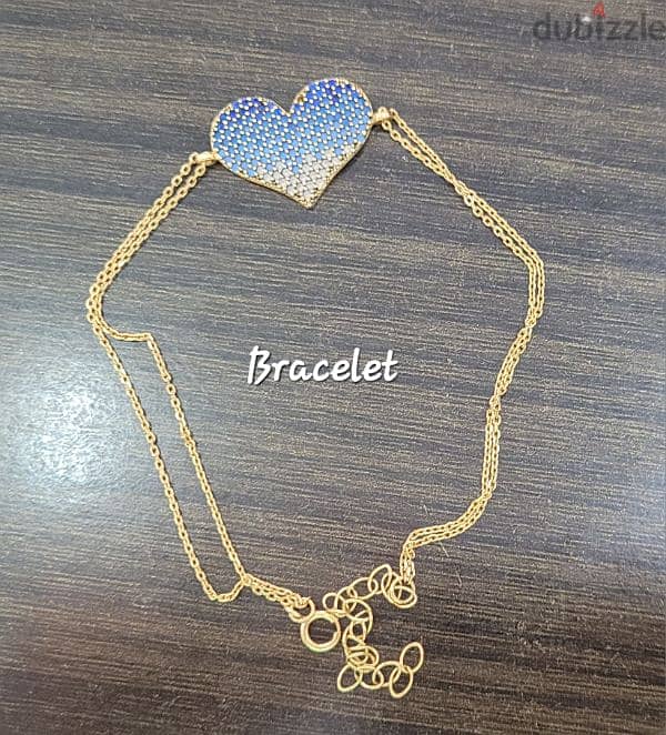 Blue Ombre Heart Necklace 1