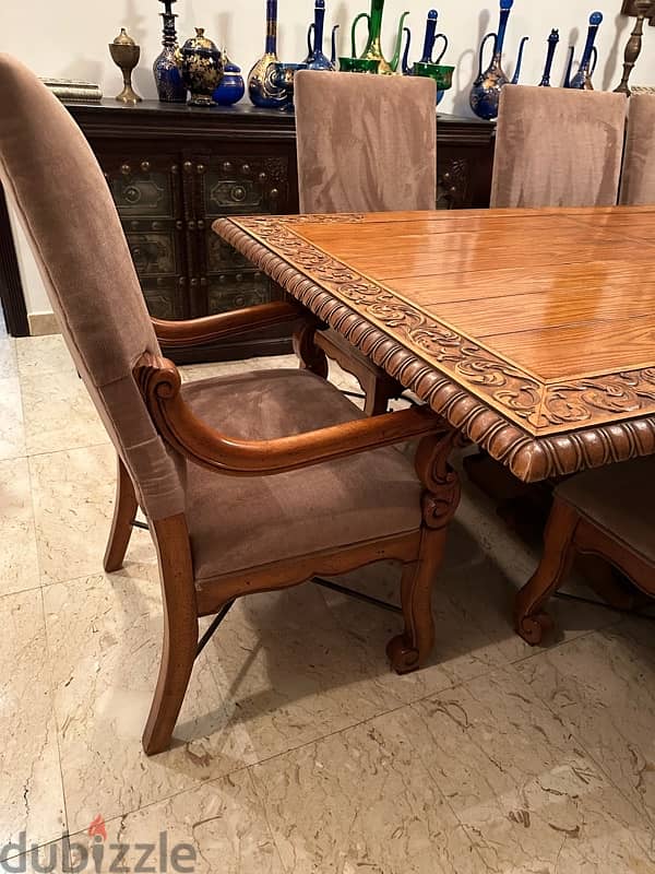 high quality dining table with 12 chairs 4