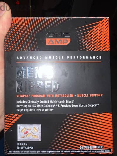 GNC AMP mens ripped multivitamin tablets