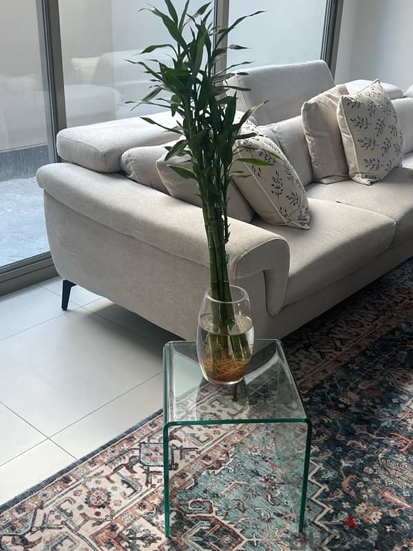 for sale used nest of glass crystal coffee tables 3