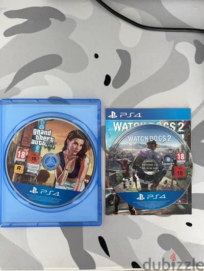 Gta 5 and Watch dogs 2 PS Cd