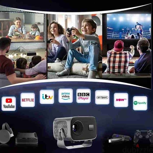 4k Smart Projector Portable Small Android 11 Projector with 5G 1