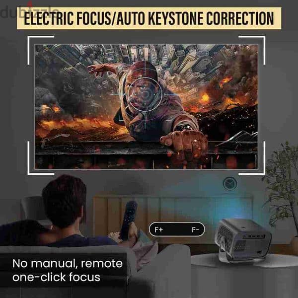 4k Smart Projector Portable Small Android 11 Projector with 5G 7