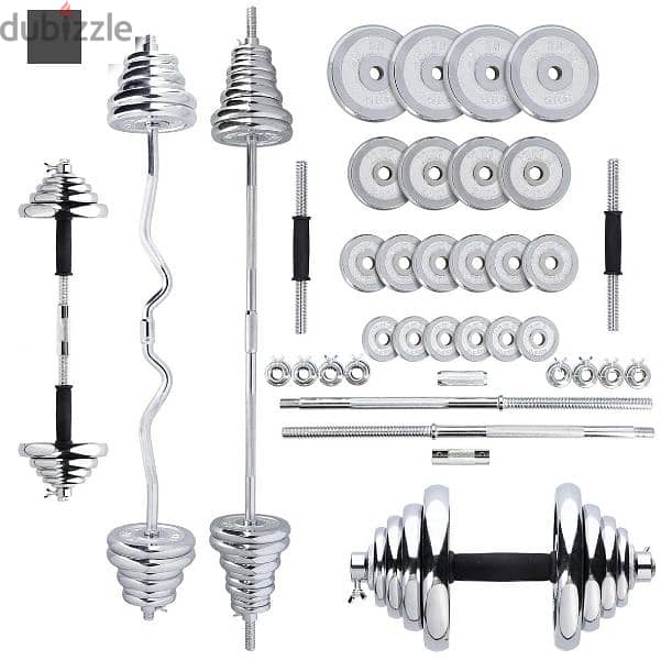 ست اوزان جديد dumbbell sat 55kg new 2