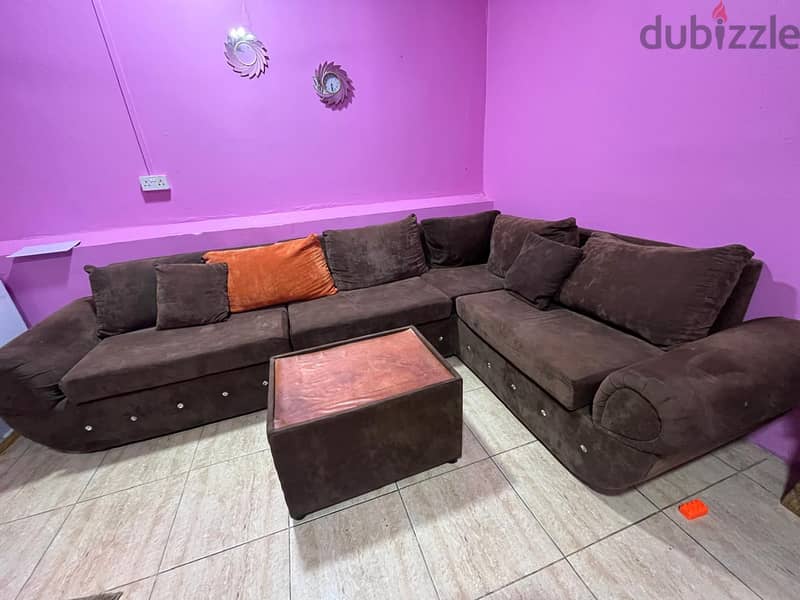 king size Bedroom set and 6 L sape Sofa set for sale 3