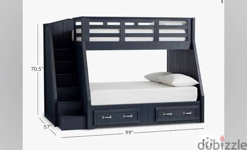 Belden Twin-Over-Full Stair Bunk Bed