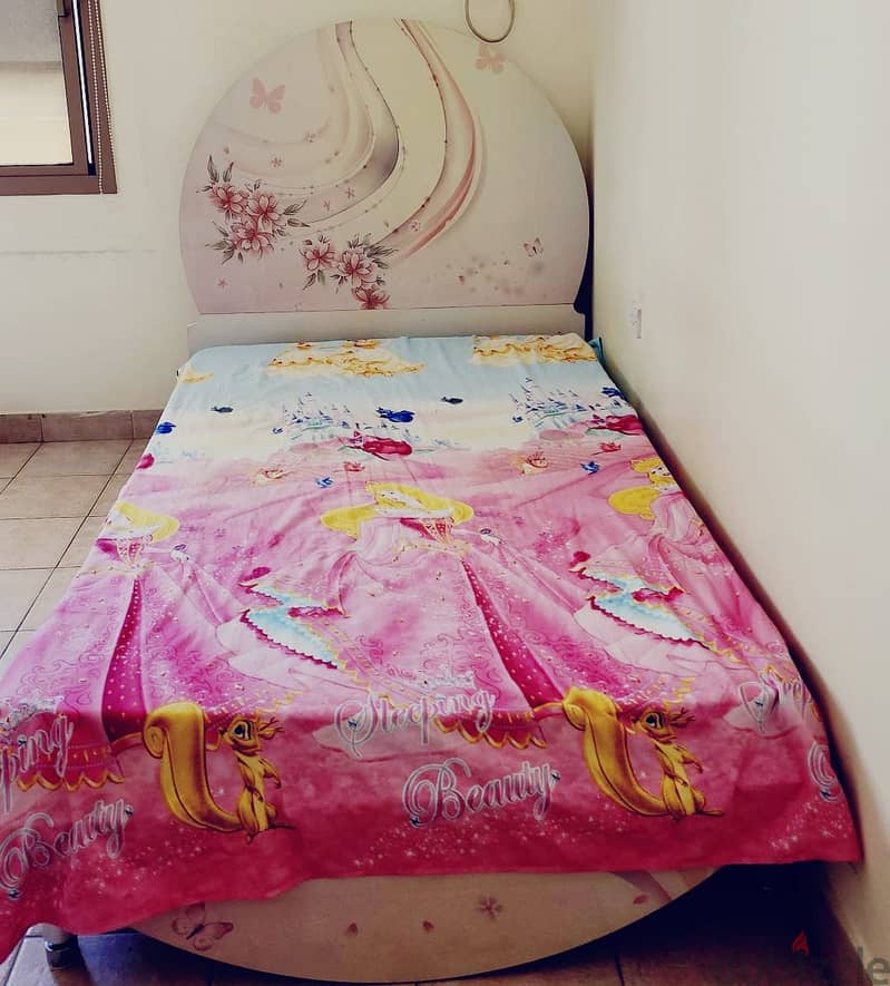 Single Cot Bed With Mattress 0