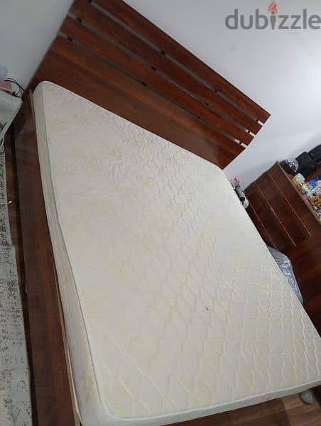 selling bed with mattress. . . four door wardrobe and dressing table 0