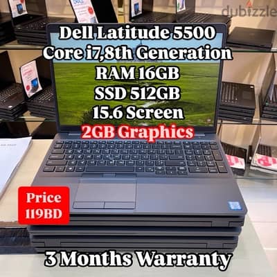 Dell Latitude 5500 Core i7-8th Generation