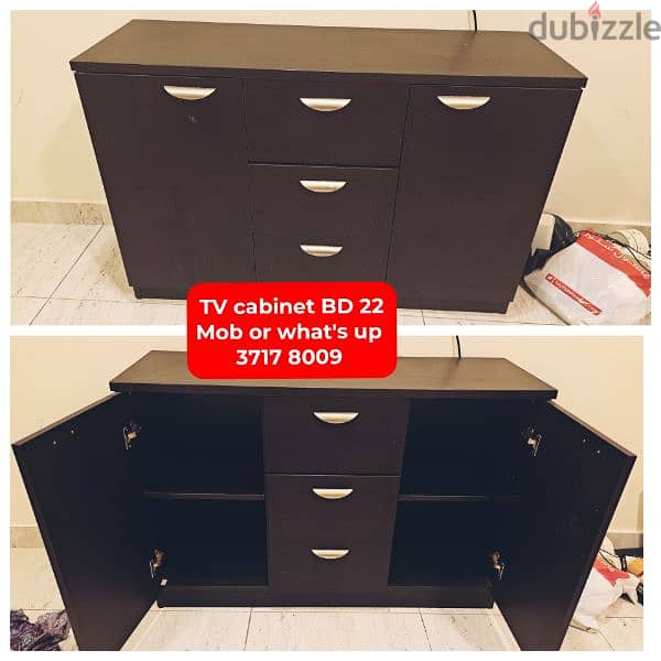 TV cabinet and other household items for sale with delivery 0