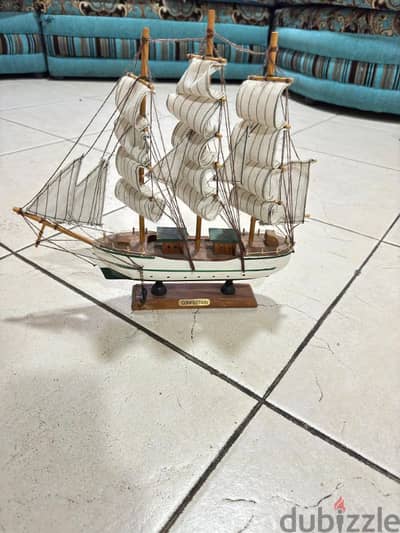 Beautiful wooden ship decoration