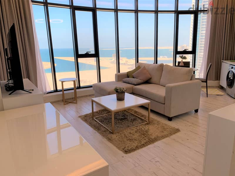 Amaizing 1 BR with stunning sea view in Seef 1