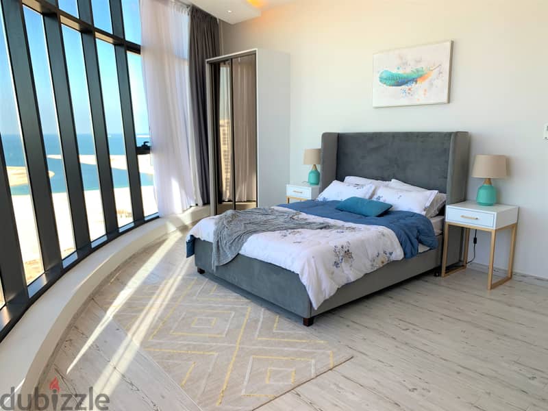 Amaizing 1 BR with stunning sea view in Seef 2