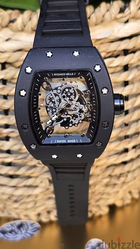 Richard mille skeleton watch men 2