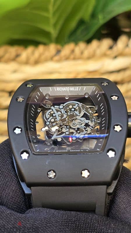 Richard mille skeleton watch men 3