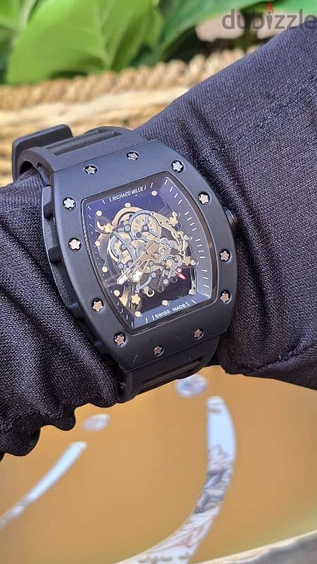 Richard mille skeleton watch men 4