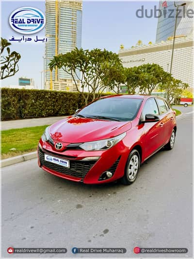 TOYOTA YARIS HATCHPBACK 1.5E  Year-2018 -1.5L -Red 77000KM FOR SALE