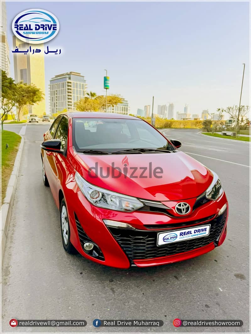 TOYOTA YARIS HATCHPBACK 1.5E  Year-2018 -1.5L -Red 77000KM FOR SALE 2