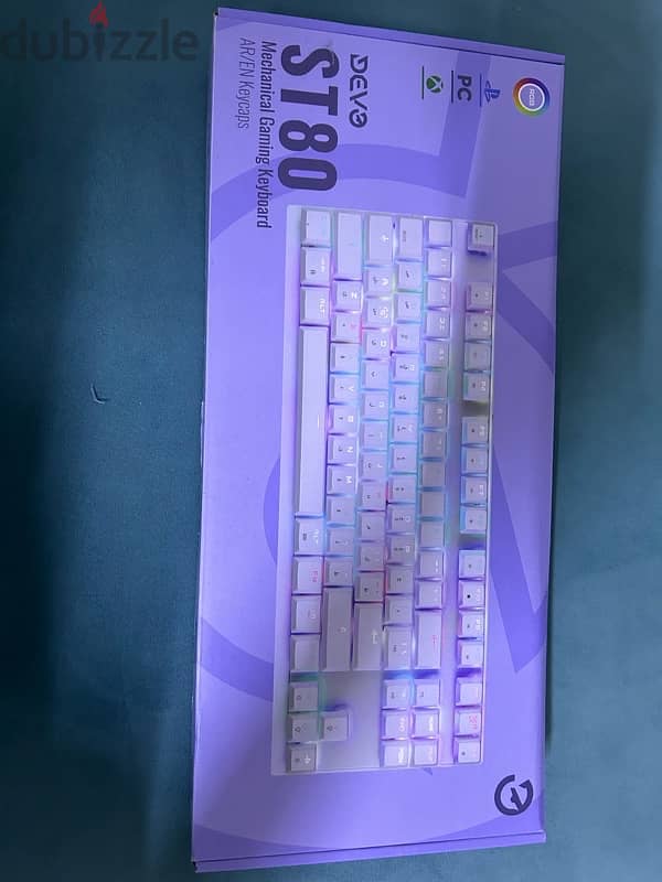 BRAND NEW DEVO GAMING KEYBOARD (جديد مو مستخدم) 1