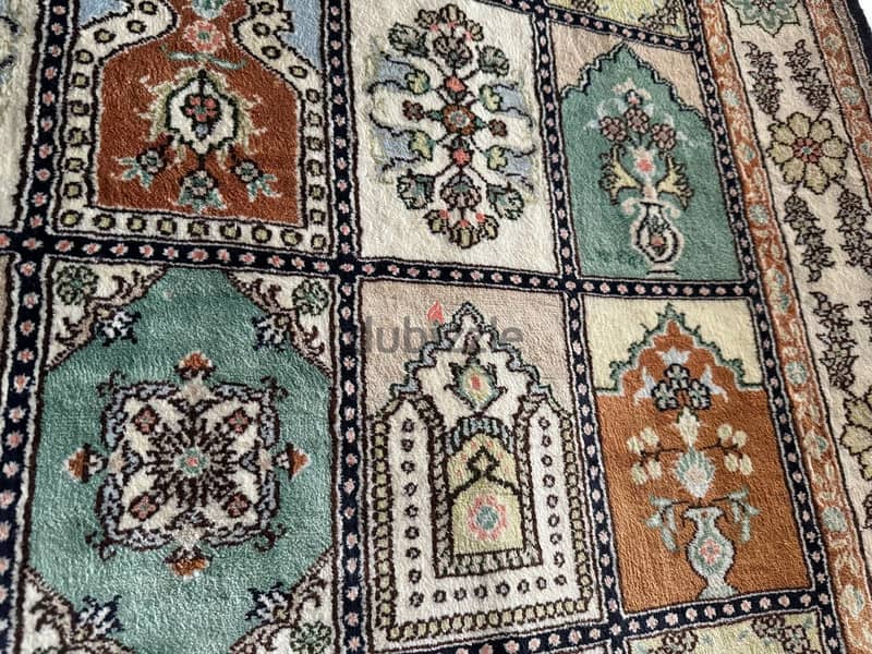 Authentic Handmade Turkish Silk Carpet with Certificate of Origin 1