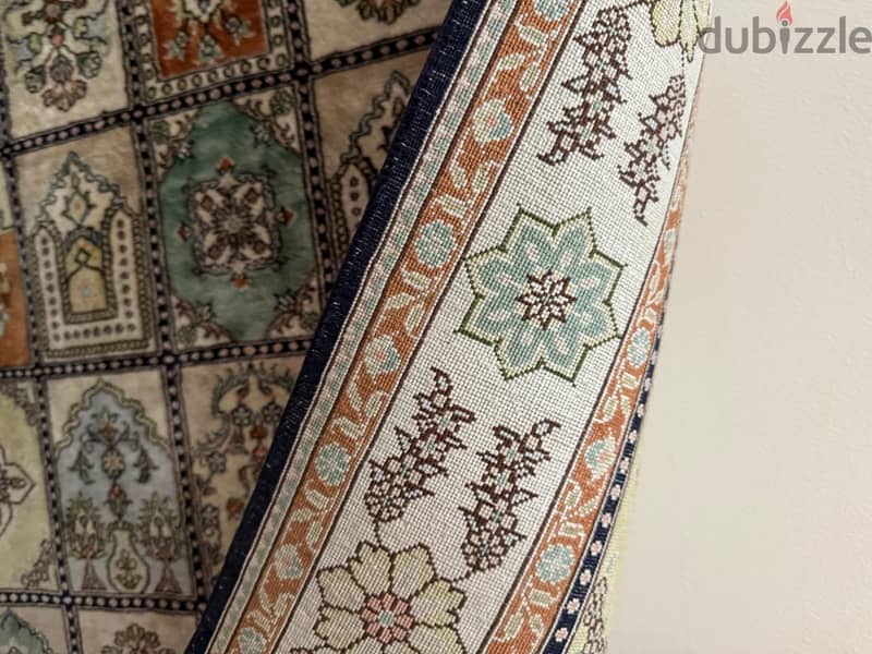 Authentic Handmade Turkish Silk Carpet with Certificate of Origin 5