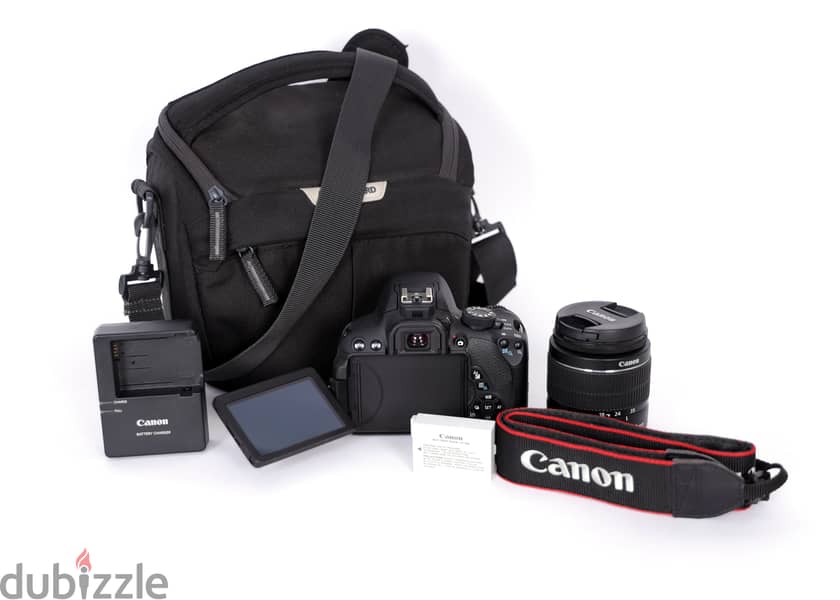 Cannon Eos 700D With 18-55 Lens, All Accessories, battery, Bag, Charge 0