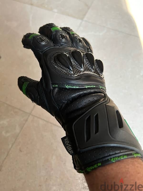 Raven Motorcycle Gloves - Brand New 0