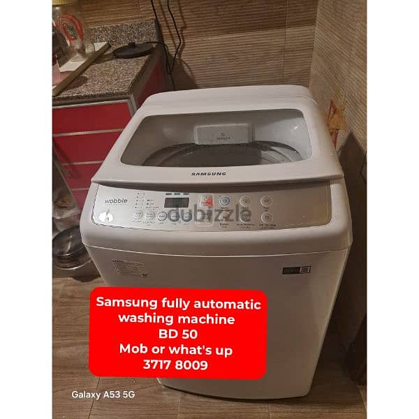 DAEVOO front load washing machine and other items for sale 6