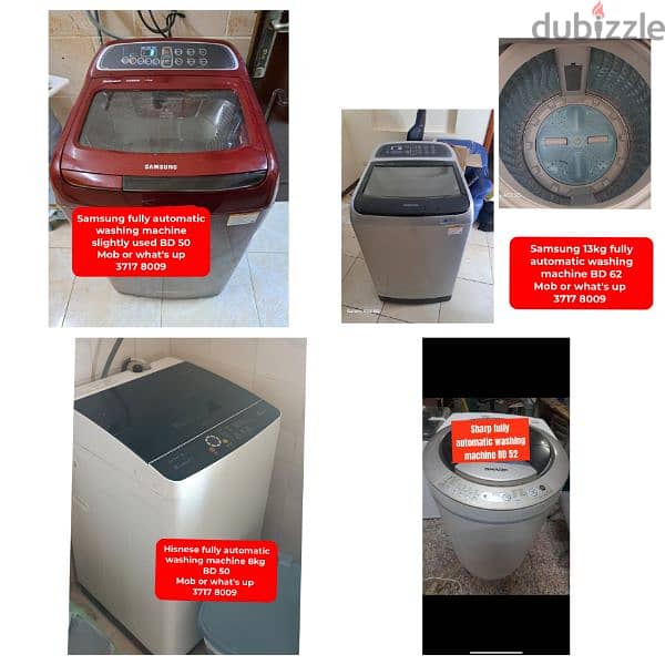 DAEVOO front load washing machine and other items for sale 7