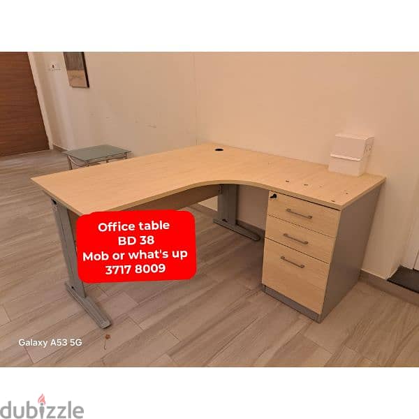 Office table  chair and other household items for sale with delivery 0