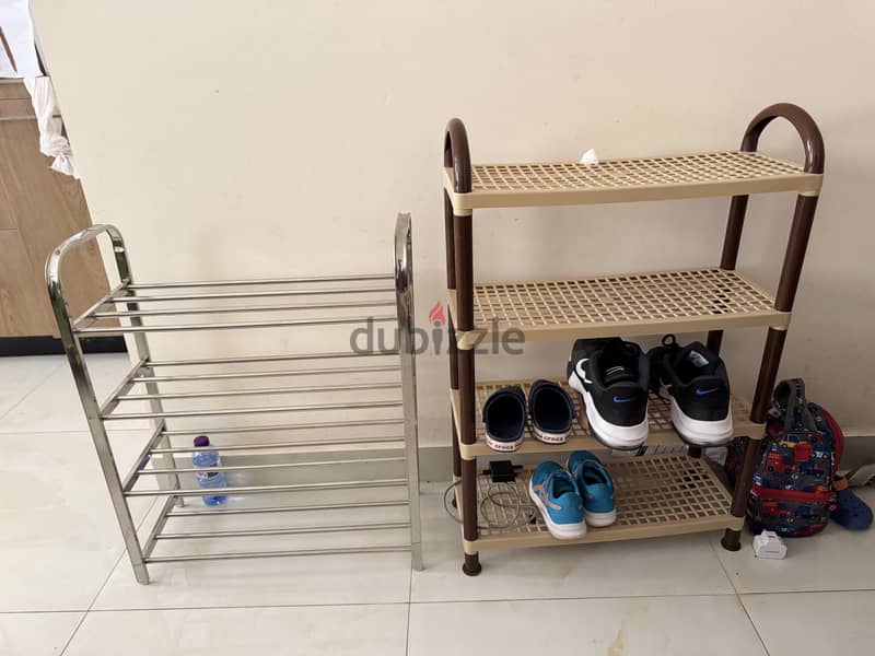 2 pieces of 4 Layers of shoe rack 1