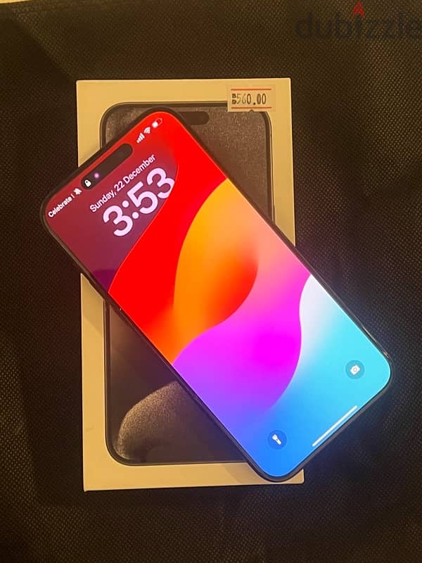 للبيع ايفون 15pro max 256 GB 0