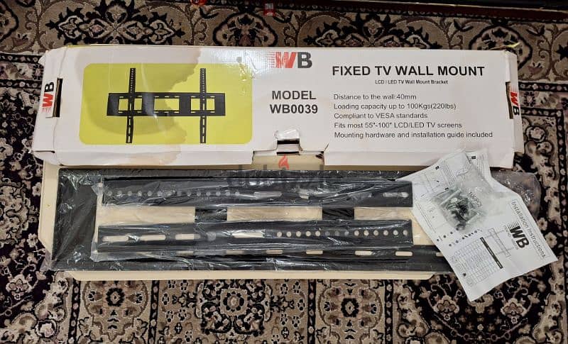 Tv Wall Bracket you can hang up to 55"-100 inches very heavy brand new 1