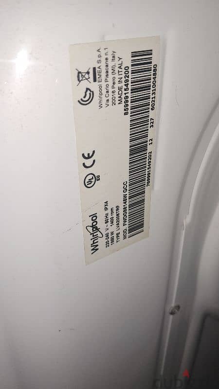 whirlpool wash+ Dryer 8/6 kg 6