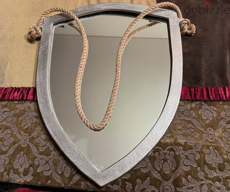 Shield Mirror -Marina Home Int, Industrial Elegance+ free GIFT 0