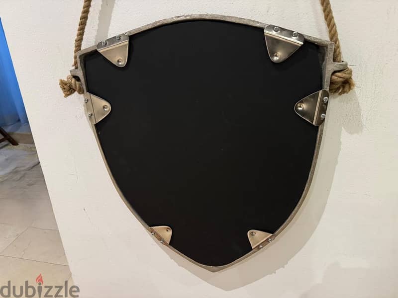 Shield Mirror -Marina Home Int, Industrial Elegance+ free GIFT 3