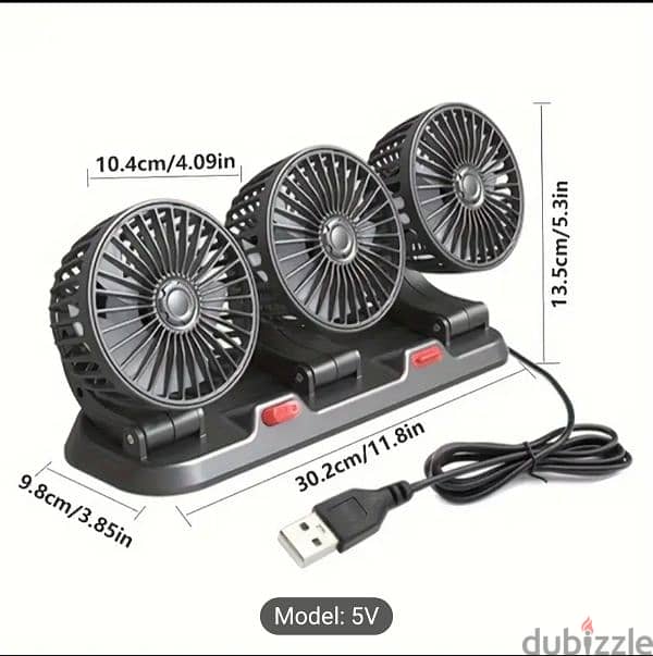 Universal Car Fan excellent Cooling 2 speed adjustable 1